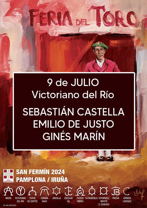 Emilio de Justo, Pamplona 9 de julio