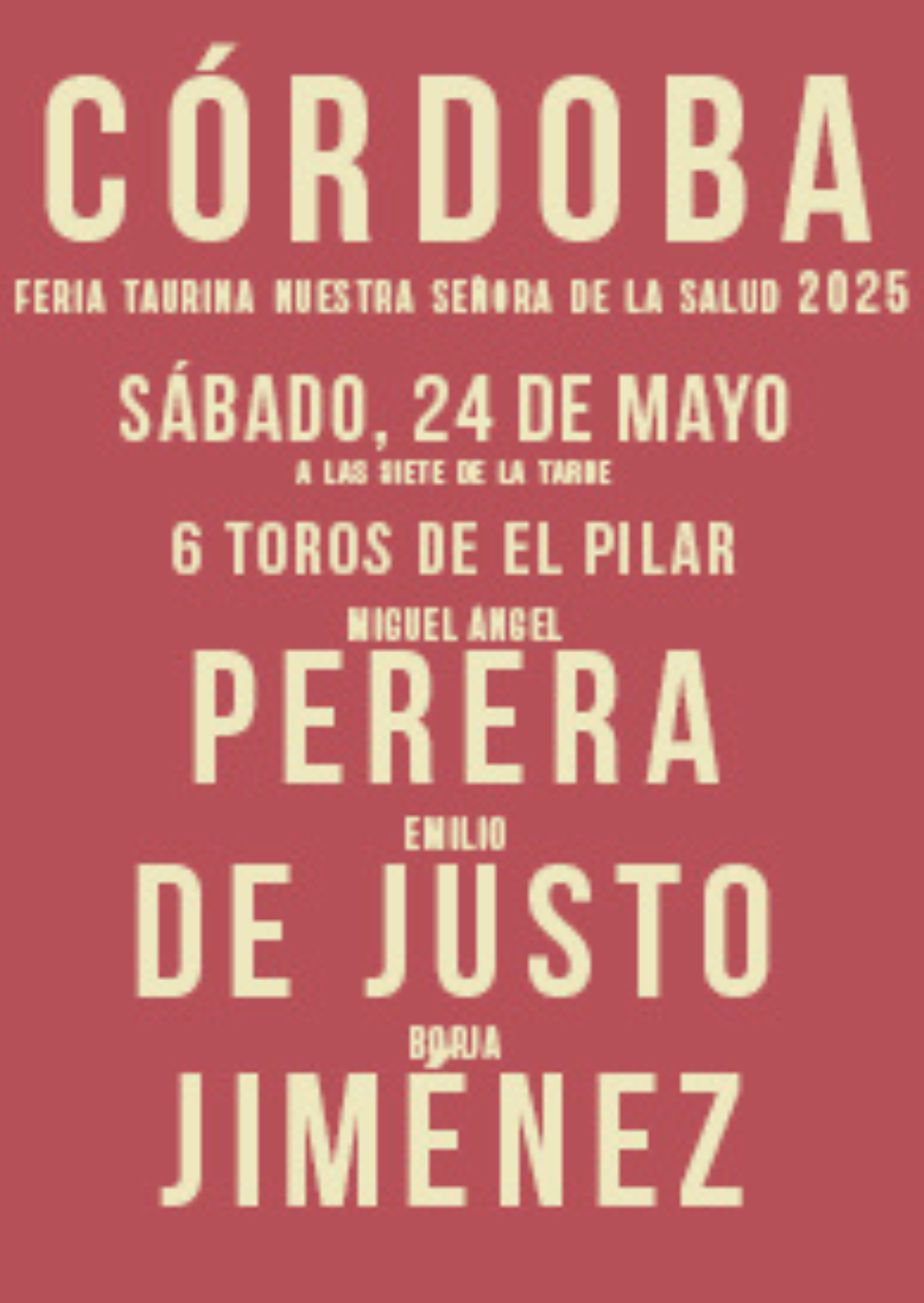 Córdoba 2025, Emilio de Justo